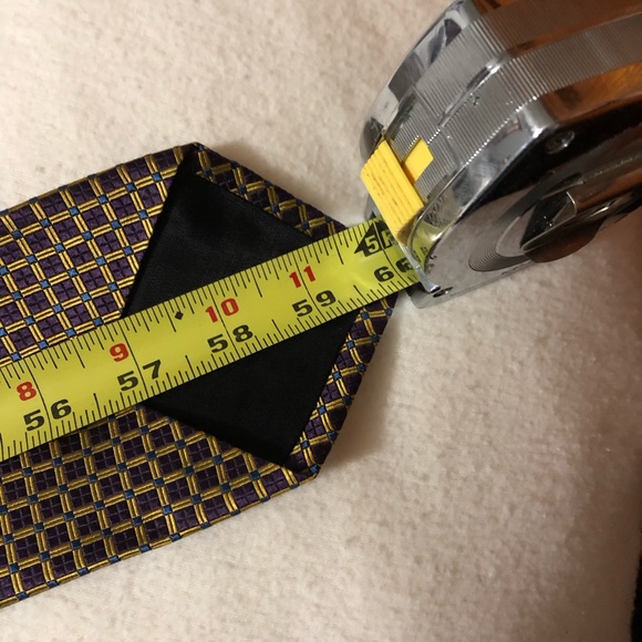 Vintage New No Tags JoS. A.Bank 60” tie 100% silk made in USA. Ready to wear! - Picture 10 of 11